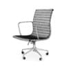 Black Leather Swivel Chair - Image 2