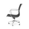 Black Leather Swivel Chair - Image 3