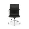 Black Leather Swivel Chair - Image 7