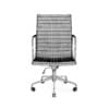 Black Leather Swivel Chair - Image 8