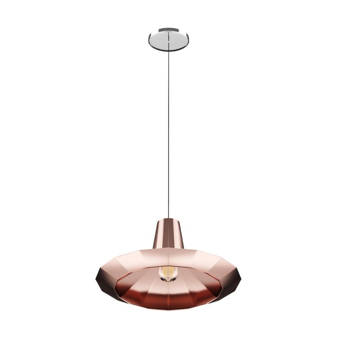 Ceiling Lamp with Copper Shade