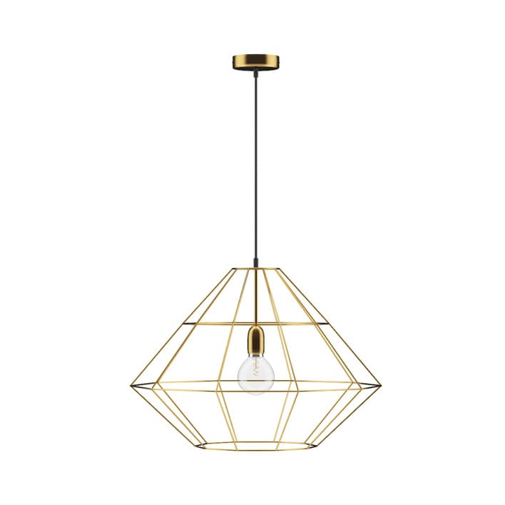 Golden Wire Ceiling Lamp