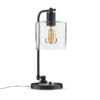 Black Desk Lamp with Glass Shade - Image 3
