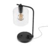 Black Desk Lamp with Glass Shade - Image 5