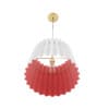 Ceiling Lamp with Red and White Shade - Image 5