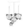Golden Ceiling Lamp with Glass Shades - Image 2