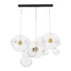 Golden Ceiling Lamp with Glass Shades - Image 5