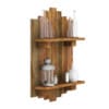 Wooden Wall Decoration with Vases - Image 3