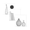 Wooden Wall Shelf with Books and Vases - Image 2