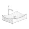Modern Rectangular Washbasin - Image 2
