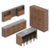 CGAxis Models Volume 86 Kitchen Furniture - Image 4