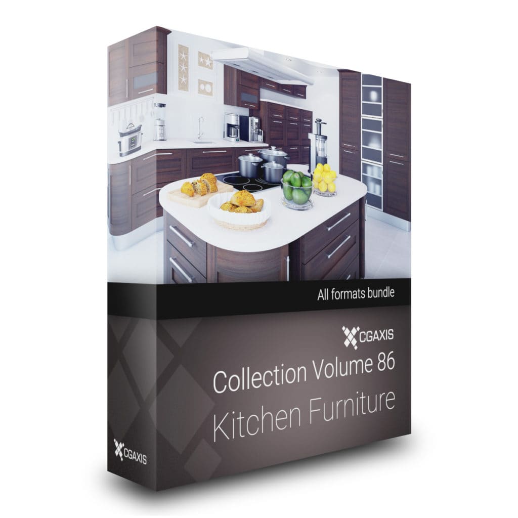 CGAxis Models Volume 86 Kitchen Furniture