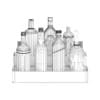 Metal Shelf with Bottles - Image 2