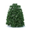 Shrub 3d model in round shape