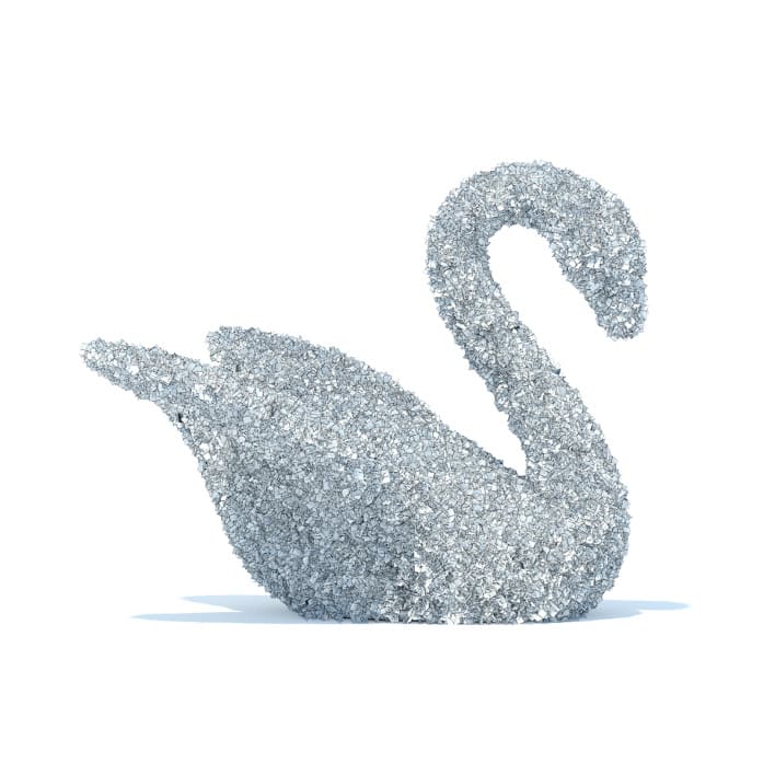Swan Shaped Hedge 3D Model
