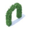 Arc Shaped Hedge 3D Model