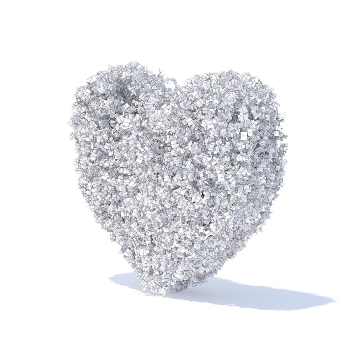 Heart Shaped Shrub 3D Model