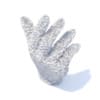 Hand Shaped Red Hedge 3D Model