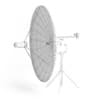 Black Satellite Dish 3D Model