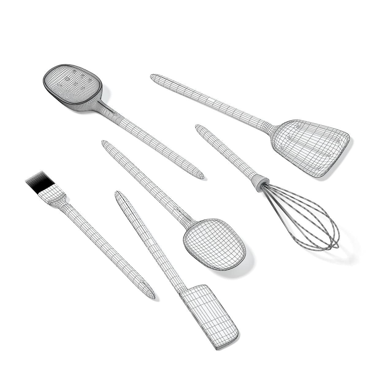 Porta utensilios de cocina Modelo 3D $19 - .max .fbx .obj .c4d .ma
