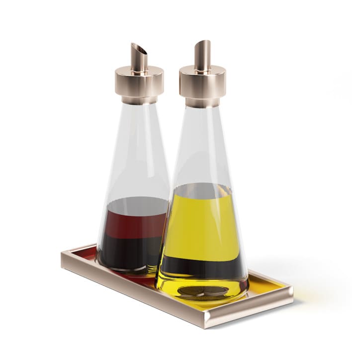 Oil and Sauce Bottles 3D Model