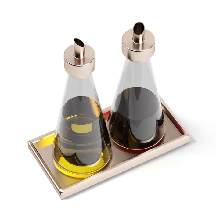 Oil and Sauce Bottles 3D Model