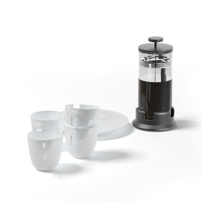 Tea Set and Tea Infuser 3D Model