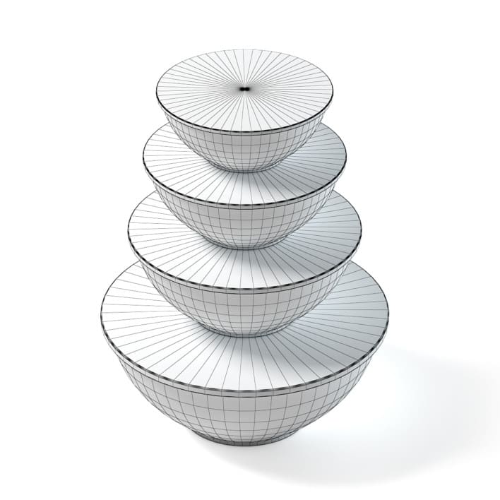 Bowls Set 3D Model