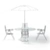 Garden Table Set 3D Model