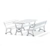 Table and Benches 3D Model