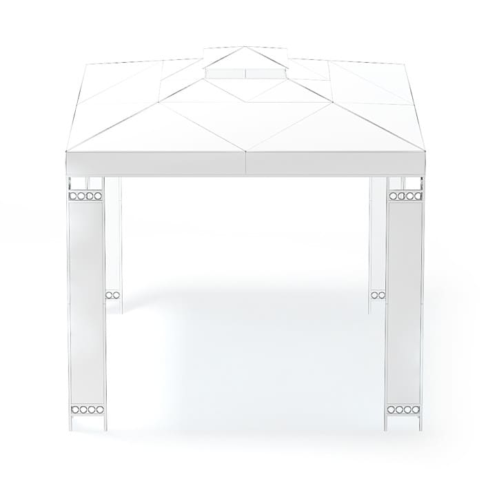 White Garden Pavilion 3D Model