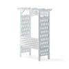 Garden Pergola with Bench 3D Model