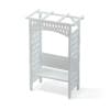 Garden Pergola with Bench 3D Model