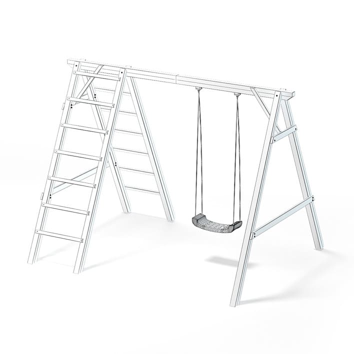 Children Swing with a Ladder 3D Model