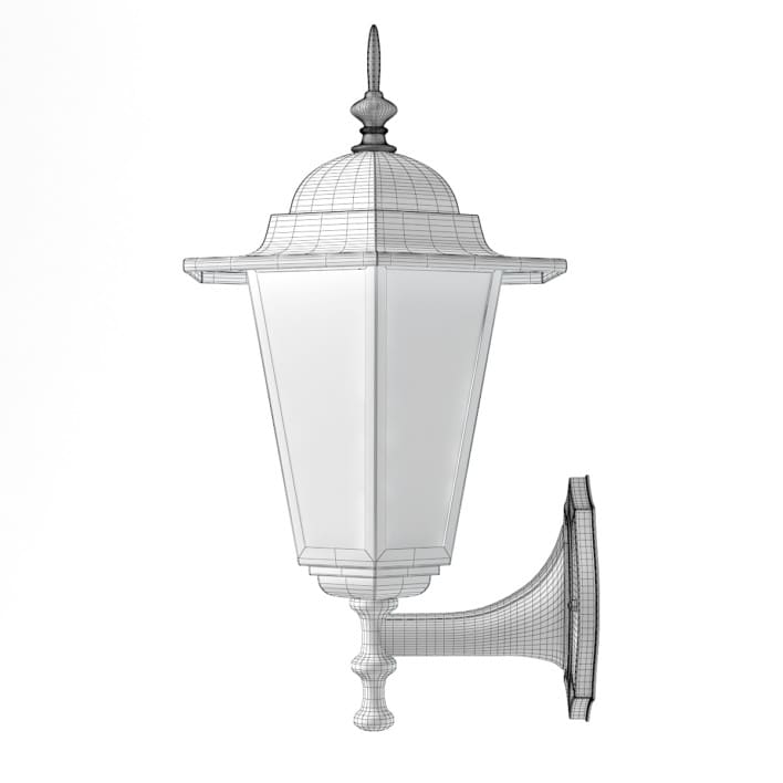 Classic Wall Exterior Lamp 3D Model