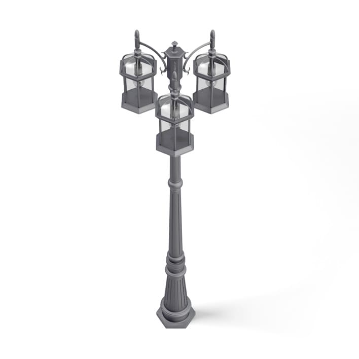 Triple Park Lantern 3D Model