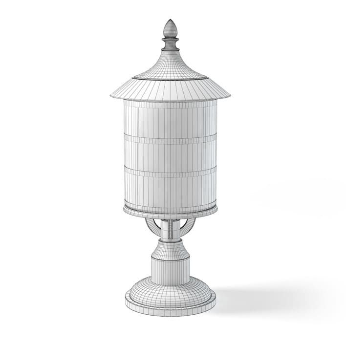 White Lantern 3D Model