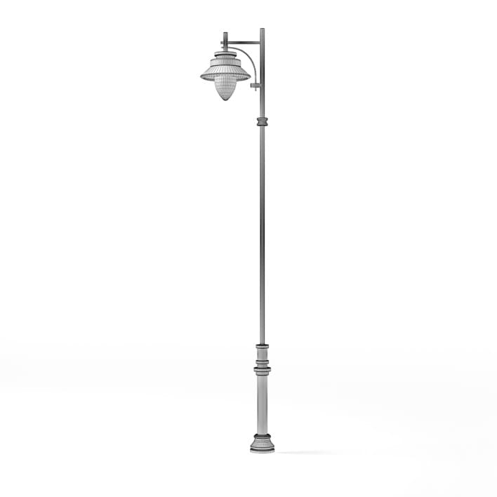 Tall Park Lamp 3D Model