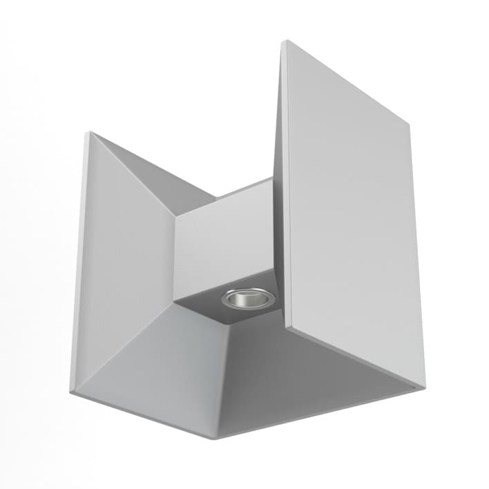 Rectangular Modern Exterior Wall Lamp 3D Model