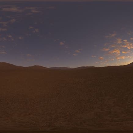 Evening Desert HDRI Sky