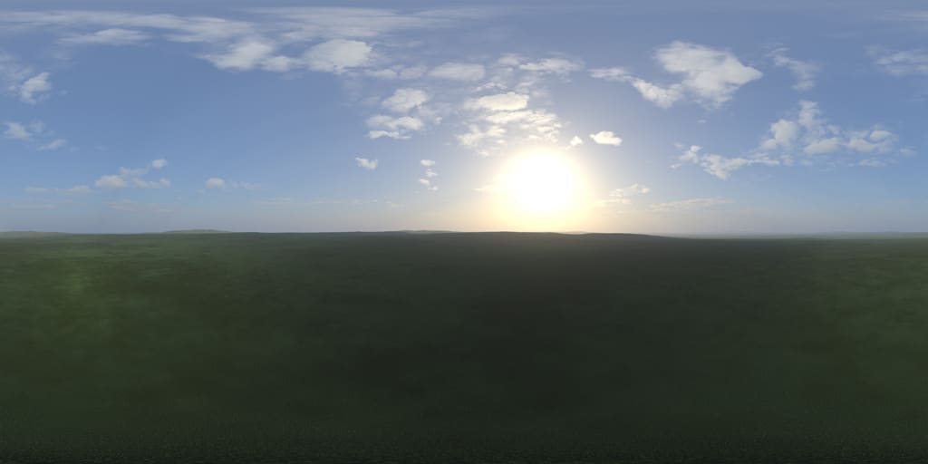 Late Morning Grass Field HDRI Sky