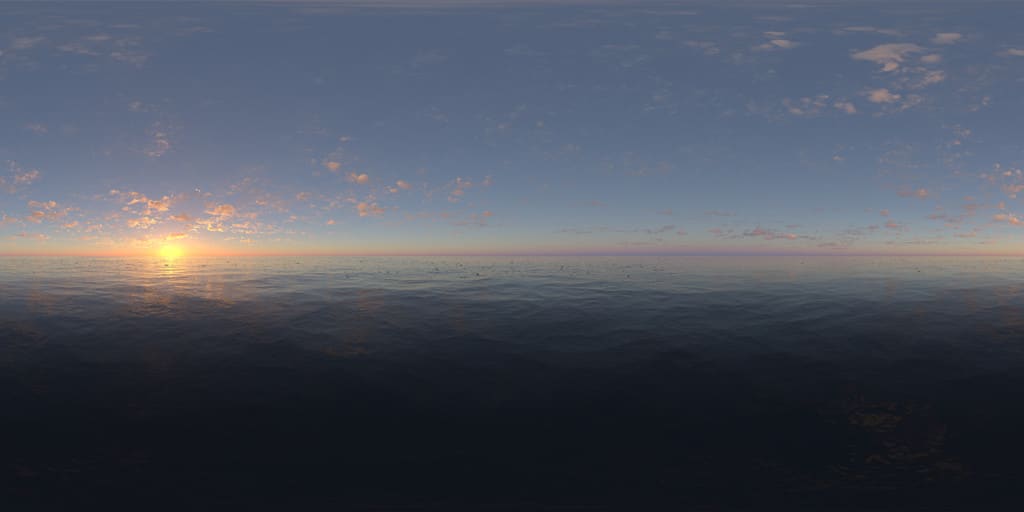 Early Morning Ocean HDRI Sky