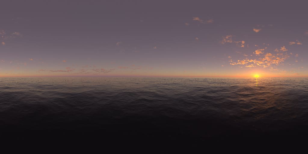 Evening Ocean HDRI Sky