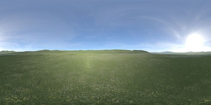 Afternoon Grass Field 2 HDRI Sky