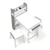 Kids Drawing Desk with Stools