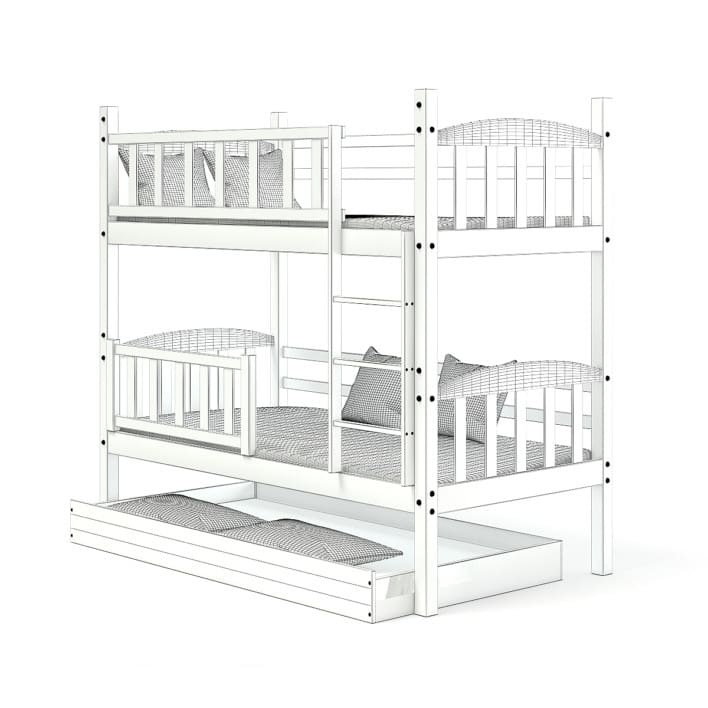 White Bunk Bed