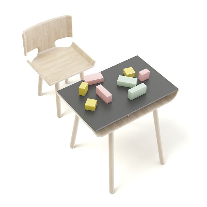 Children Chair and Table with Blocks