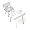Children Chair and Table with Blocks
