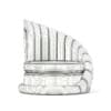 Round Leather Armchair 3D Model