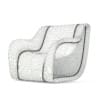 Grey and White Modern Armchair 3D Model